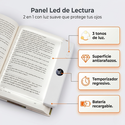 Panel de Lectura con Protección Ocular y Temporizador